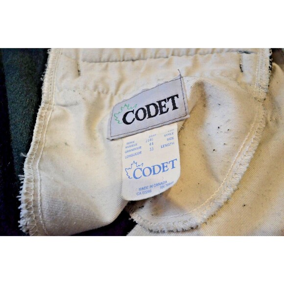 Codet Vintage Wool Hunting Pants Heavy Wool Warm Green 44/27-Pants Were Hemmed - Picture 13 of 16